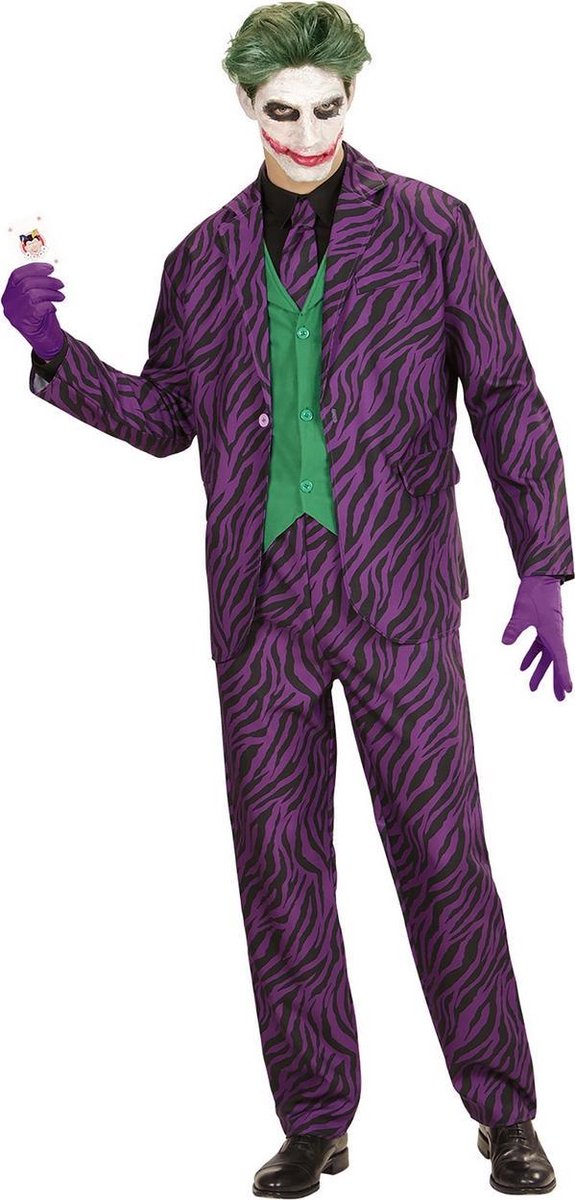 Finidi joker kostuum | classy joker | man | xl | carnaval kostuum | verkleedkleding