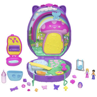 Polly pocket mama en baby egel - speelfigurenset