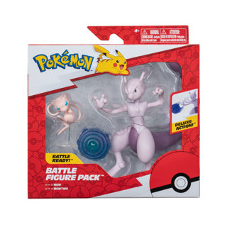 Jazwares pokémon battle figuren mew en mewtwo