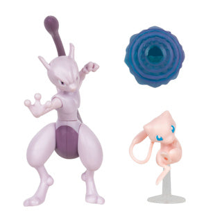 Jazwares pokémon battle figuren mew en mewtwo