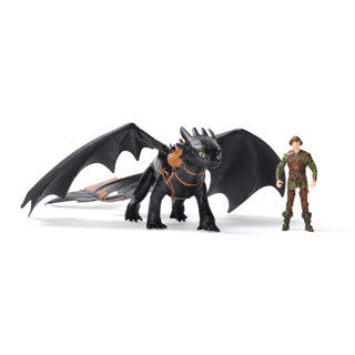 How to train your dragon dragon and viking toothless hiccup | 2 stuks