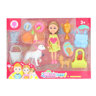 No brand pop set met accessoires 2 assorti | 6 stuks
