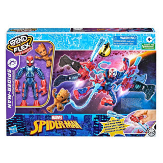 Hasbro spiderman bend n flex space mission flex jet