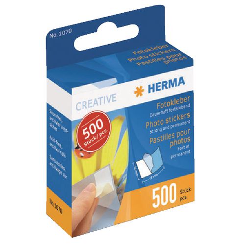 Etiketten herma 1070 transparant 500 stuks