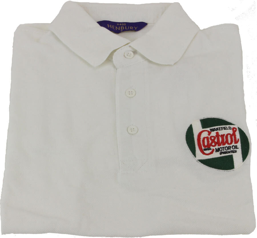 Castrol poloshirt classic poloshirt classic white gr. l 50