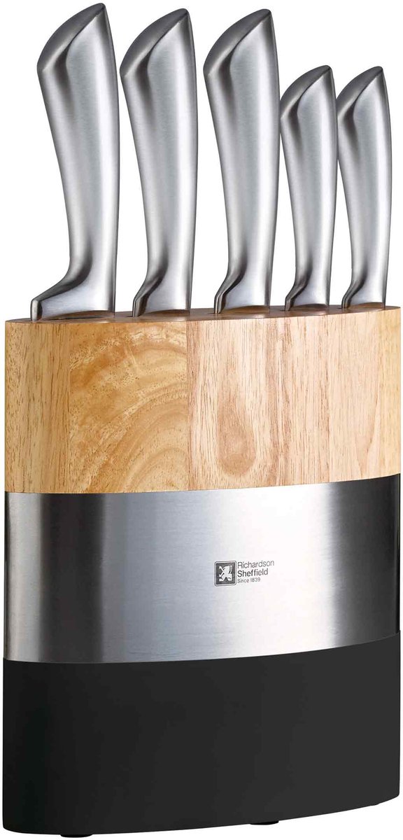 Richardson sheffield fusion – 5-delig messenblok – naturel hout wit
