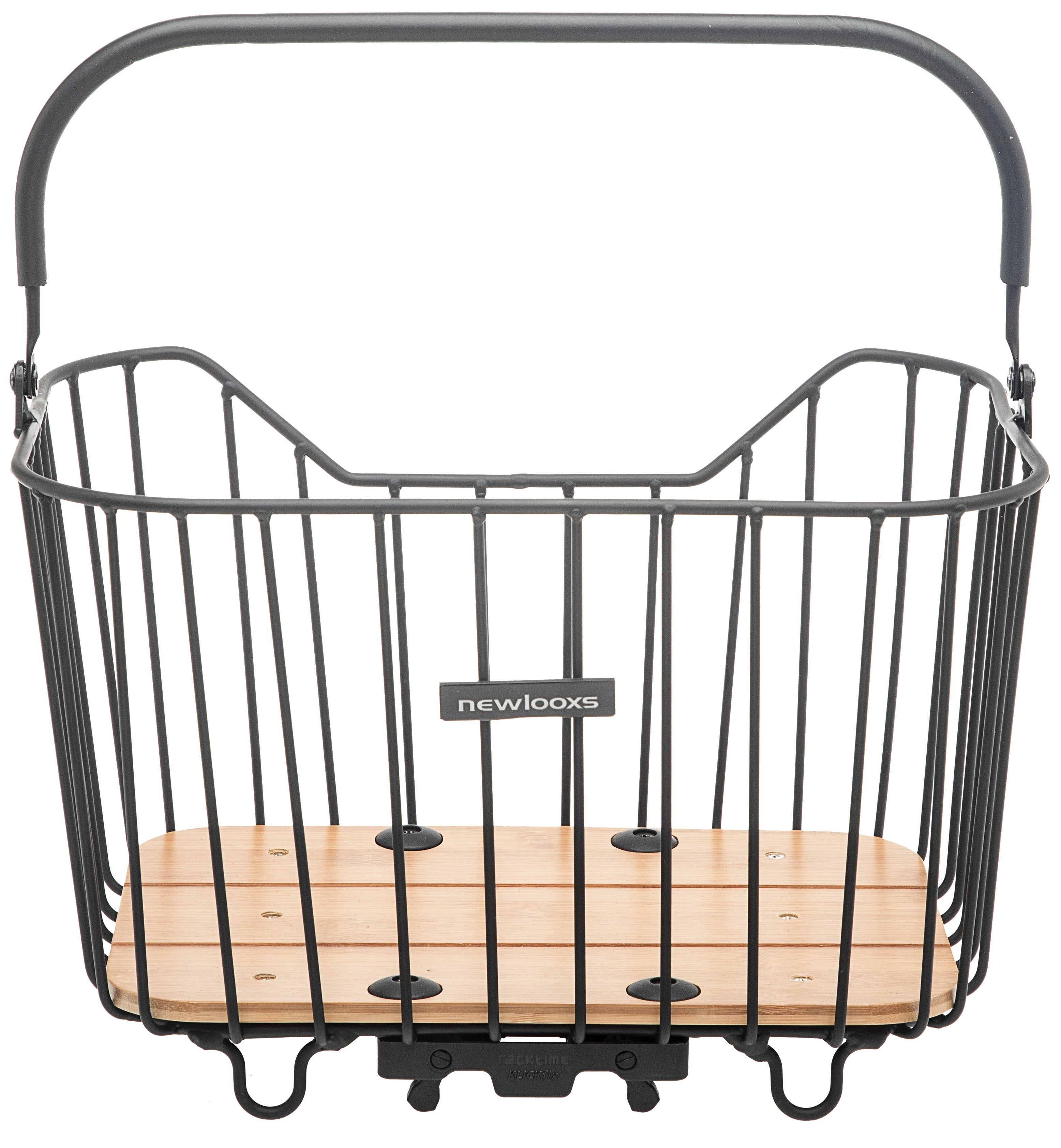 Nouveau panier avant Looxs | 24 Litres | Aluminium | Noir | Instantané Racktime