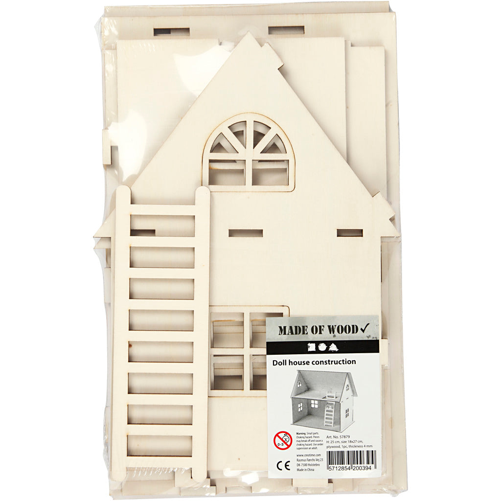Creatief bedrijf diy houten poppenhuis