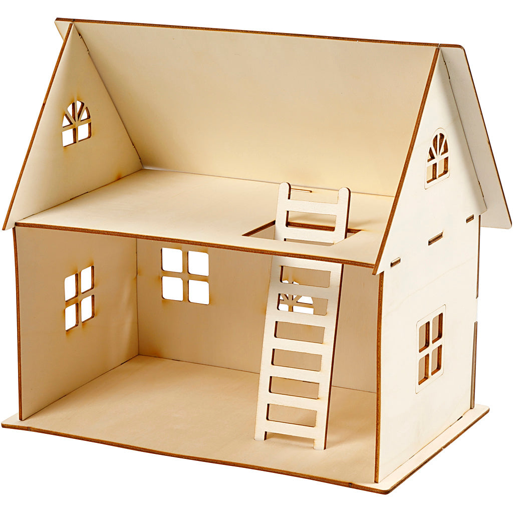 Creatief bedrijf diy houten poppenhuis