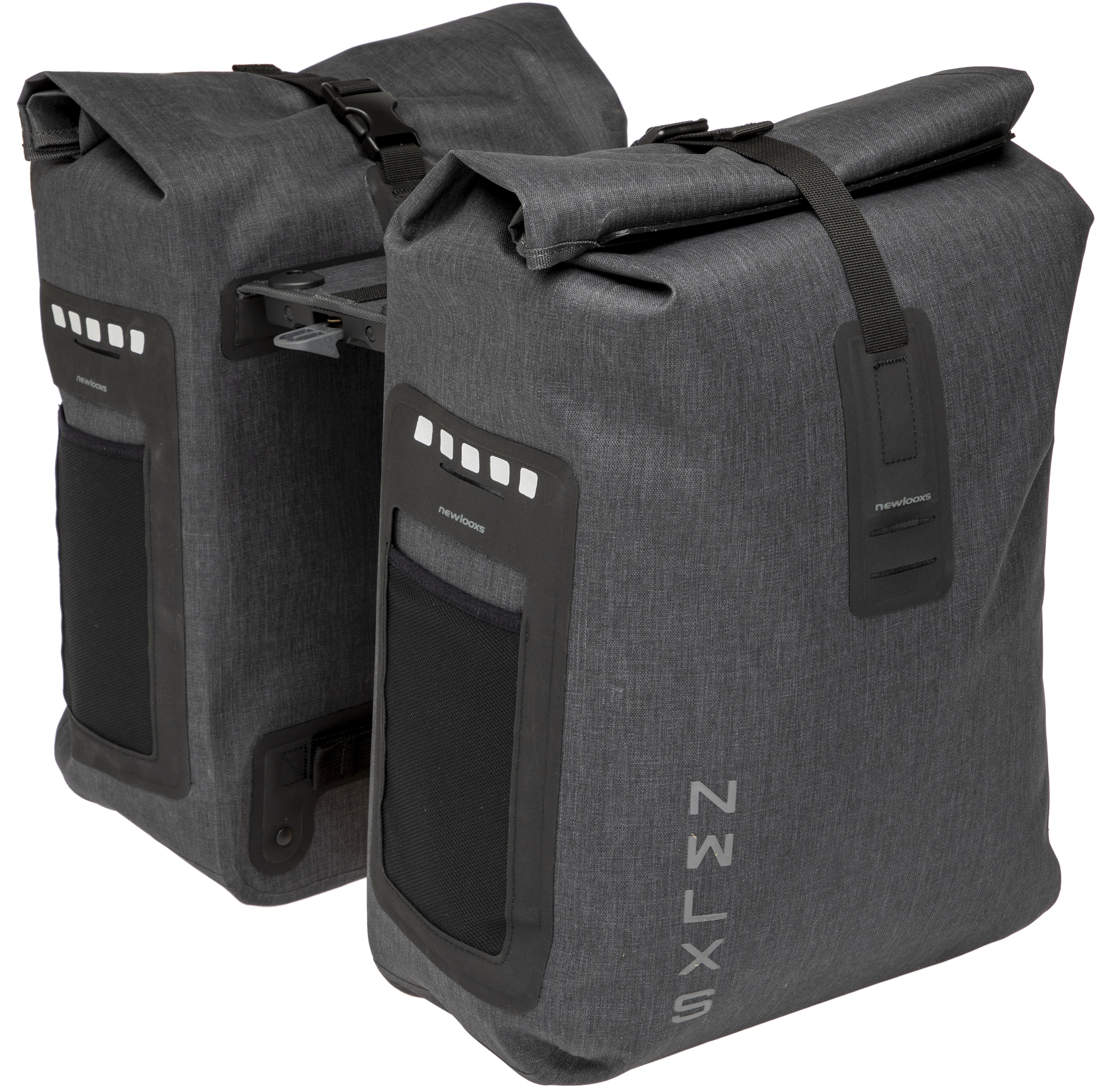 New Looxs fietstas dubbel Varo waterdicht grijs