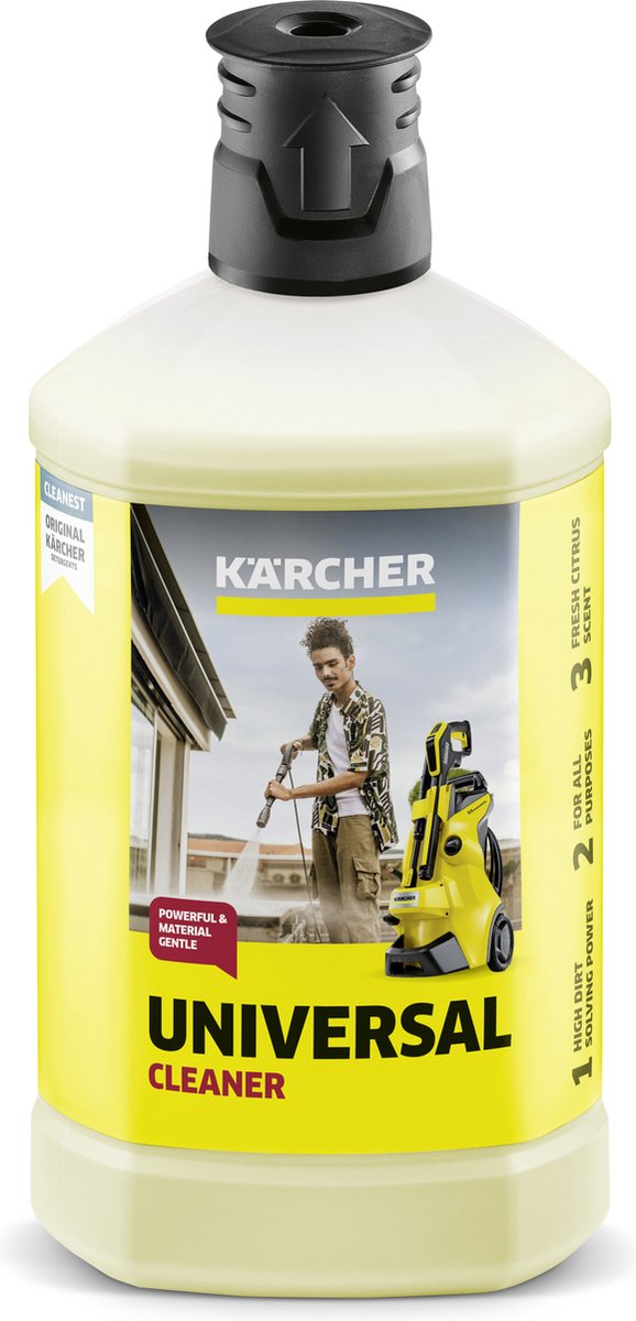 Kärcher allesreiniger rm 626, 1 liter reinigingsmiddel plug 'n clean - hogedrukreiniger - universele reiniger - ph neutraal