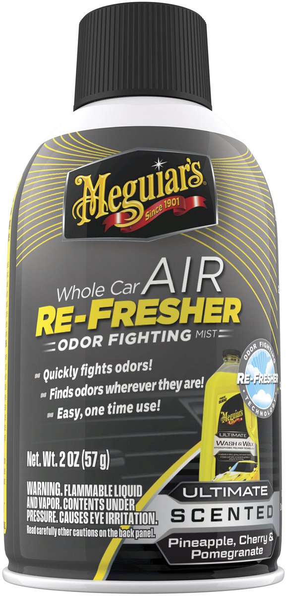 Meguiar's meguiar’s ultimate whole car air refresher – auto luchtverfrisser – verwijdert ongewenste geuren – voor voertuiginterieurs