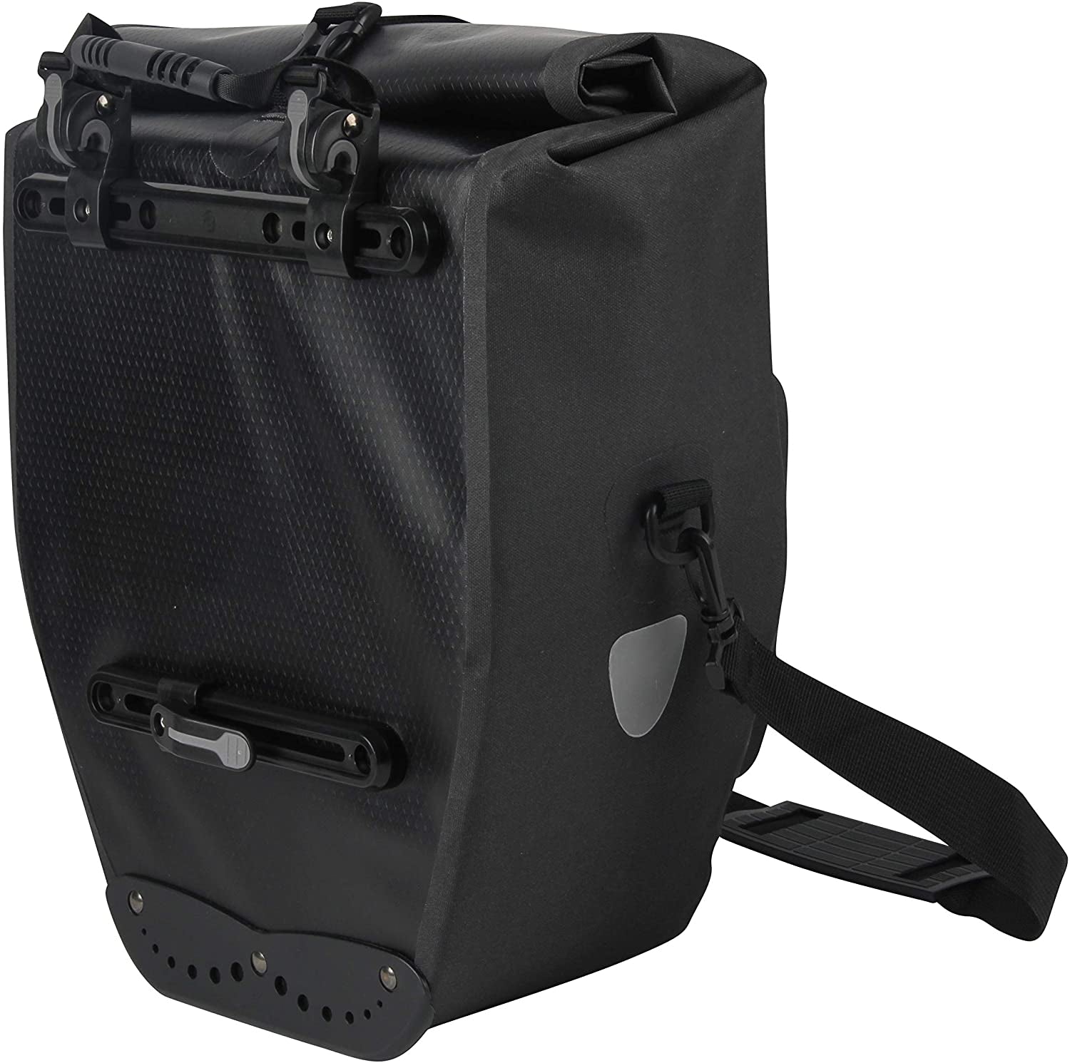 Enkele fietstas Büchel 100% premium waterdicht 25,4 liter - zwart