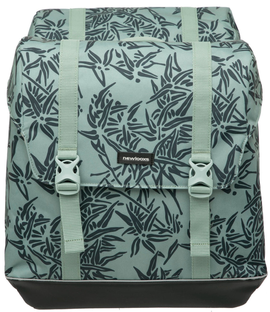 New Looxs Dubbele Fietstas Alba - MIK Bagagedrager - Waterafstotend - Bamboe Groen