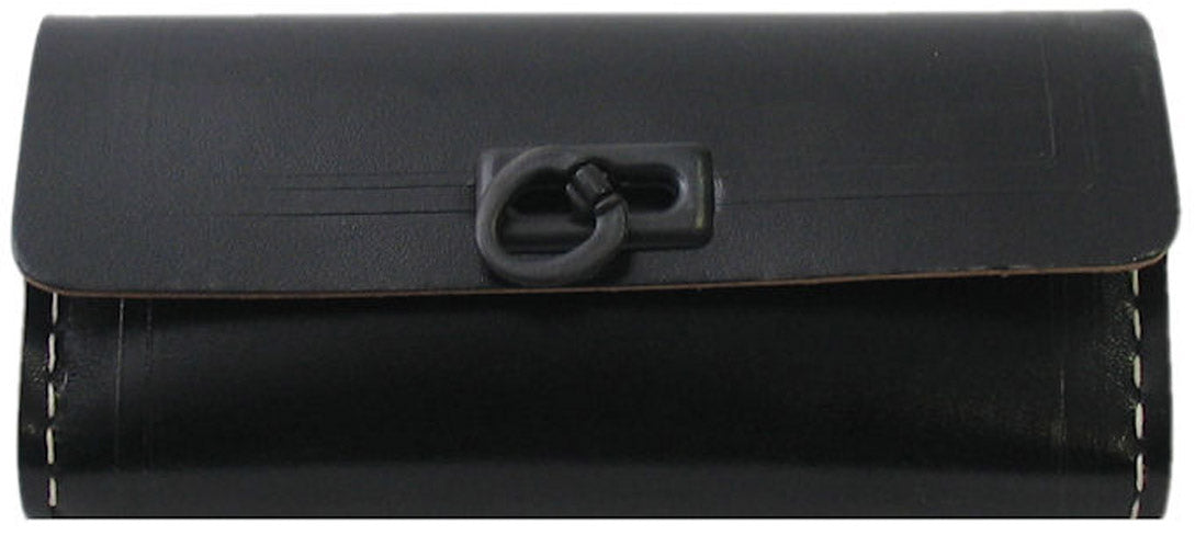 Zadeltas leer klein zwart