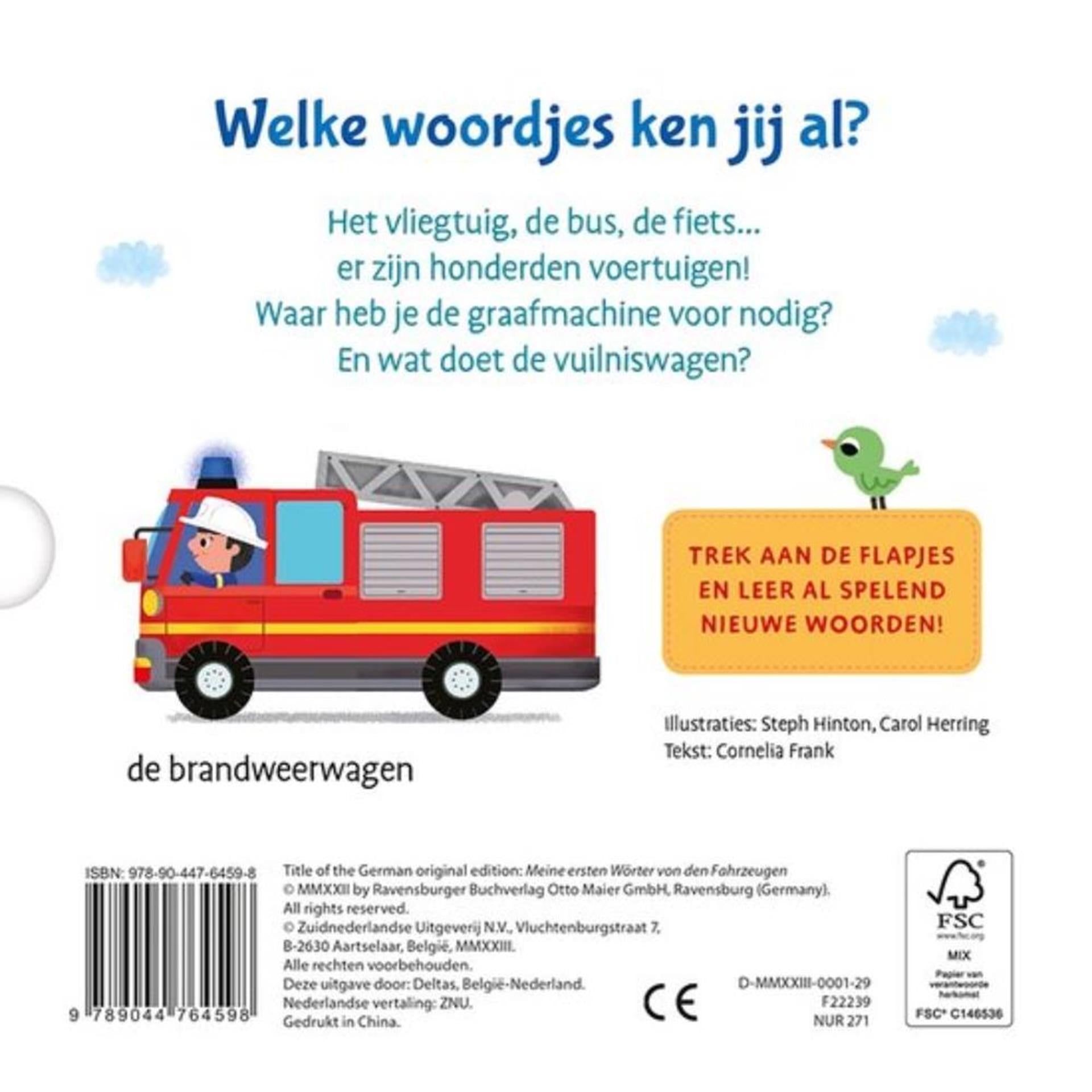 Deltas mijn eerste woordjes kartonboek - voertuigen (1-3 j.)
