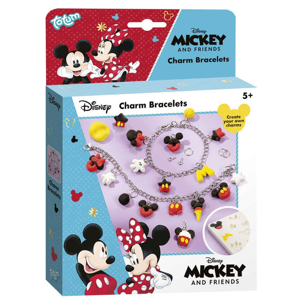 Intro to Disney Mickey and Minnie Mouse charm bracelet making kit 2 pieces