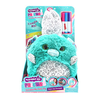 Scribble me harige pluche 3 assorti pak 6
