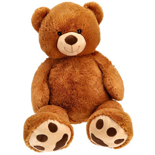 Pluchiez knuffel beer zittend 120 cm bruin