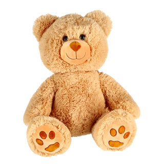 Pluchiez pluche knuffelbeer beige 35 cm | 2 stuks