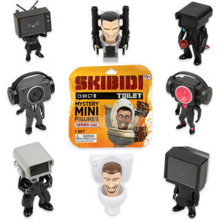 Skibdi toilet mini figuren 6 cm assorti