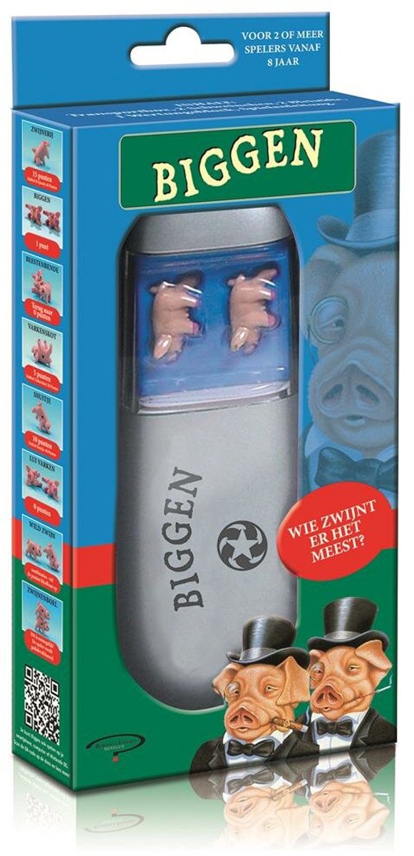 Asmodee biggen - jeu de cochons - nederlands frans - geluksspel - dobbelspel - voor 2 tot 4 spelers vanaf 6 jaar