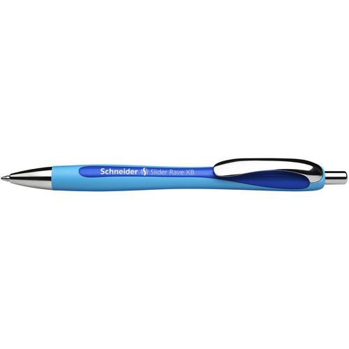 Schneider schrijfwaren balpen slider rave xb schneider 1,4mm blauw
