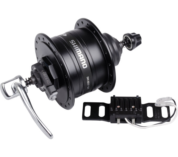 Shimano dynamonaaf hd-3d37 3 watt - 32 gaats - centerlock - snelspanner - zwart
