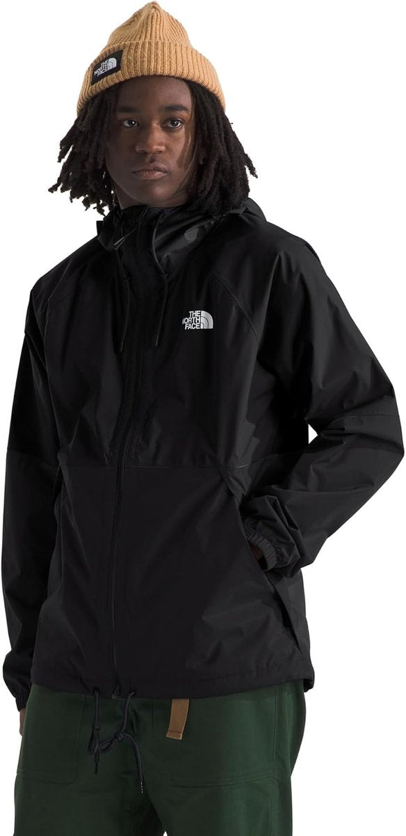 The north face m antora rain hoodie heren outdoorjas - tnf zwart