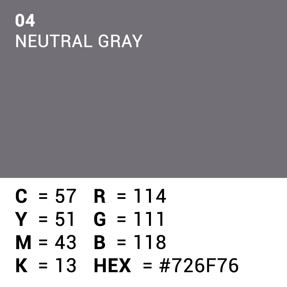 Superior achtergrondpapier 04 neutraal grijs 1,35 x 11m