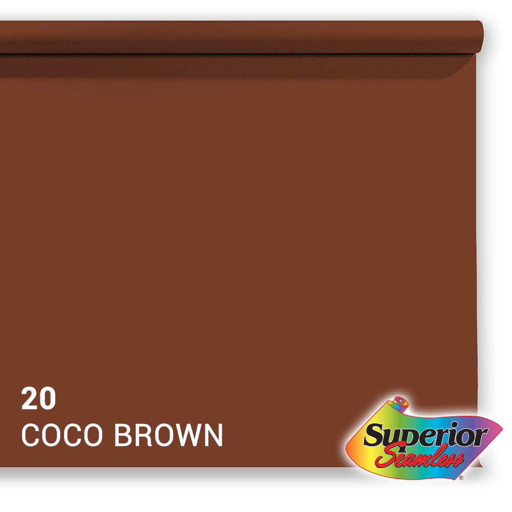 Superior achtergrondpapier 20 kokosbruin 1,35 x 11m