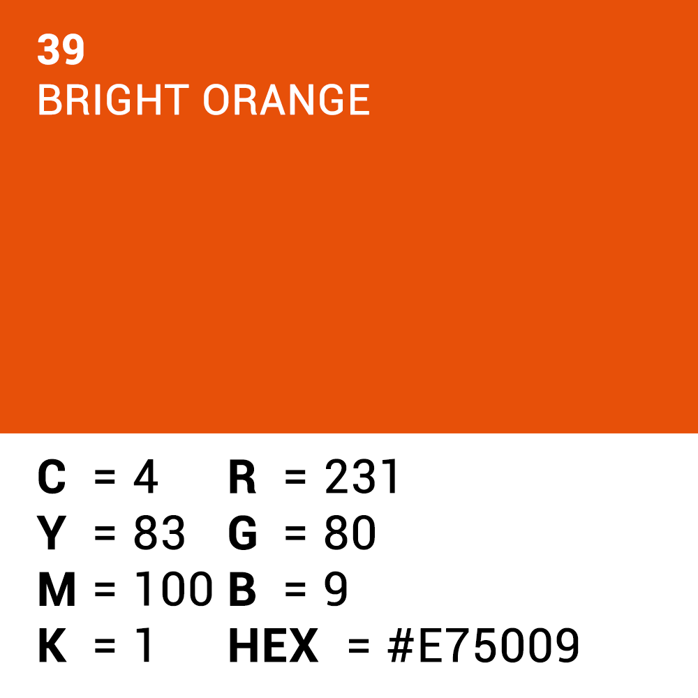 Superior achtergrondpapier 39 fel oranje 1,35 x 11m