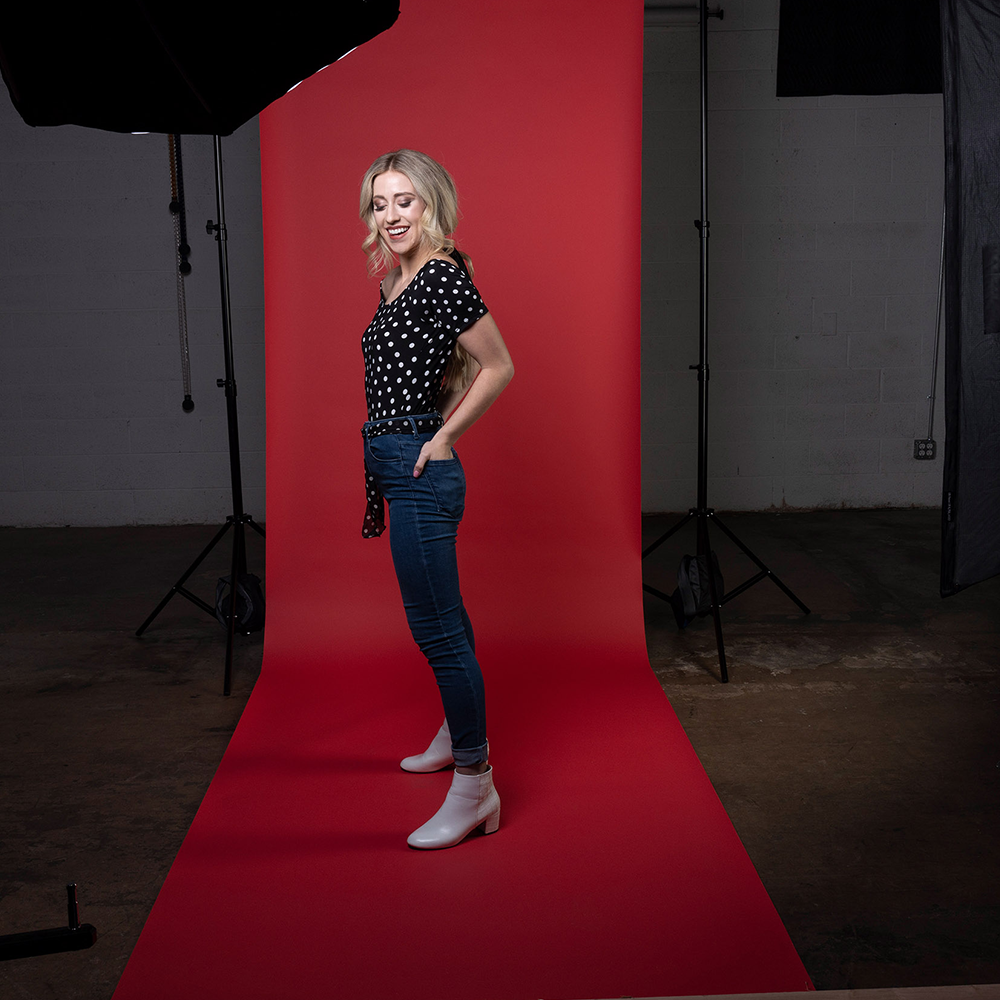 Superior achtergrondpapier 56 scharlaken 1,35 x 11m