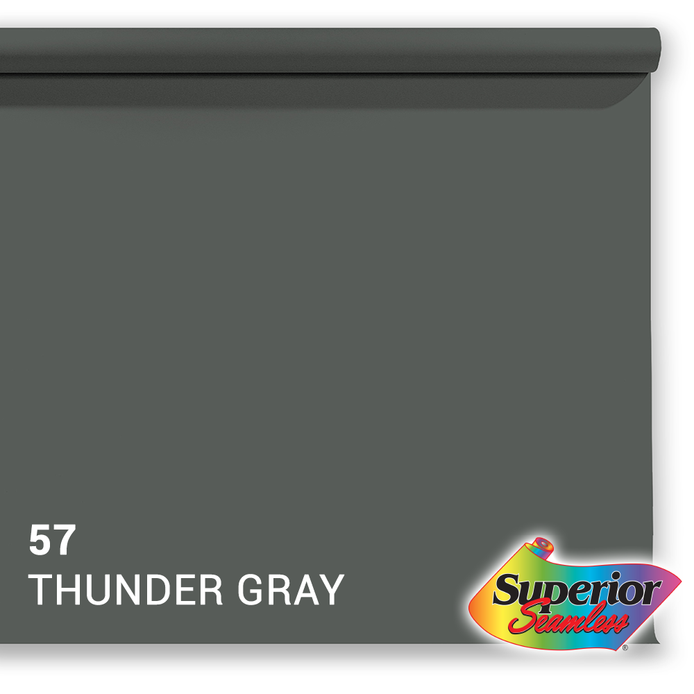Superior achtergrondpapier 57 dondergrijs 1,35 x 11m