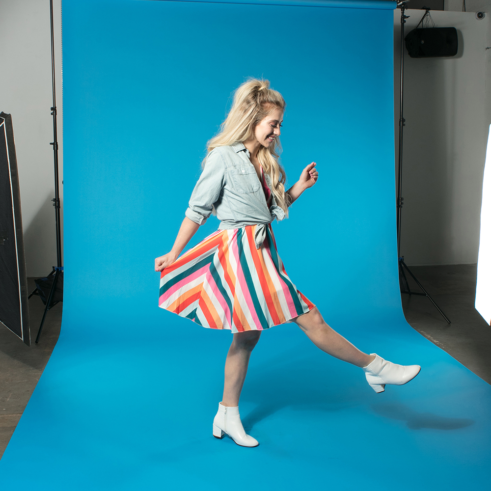 Superior achtergrondpapier 61 blauw meer 1,35 x 11m