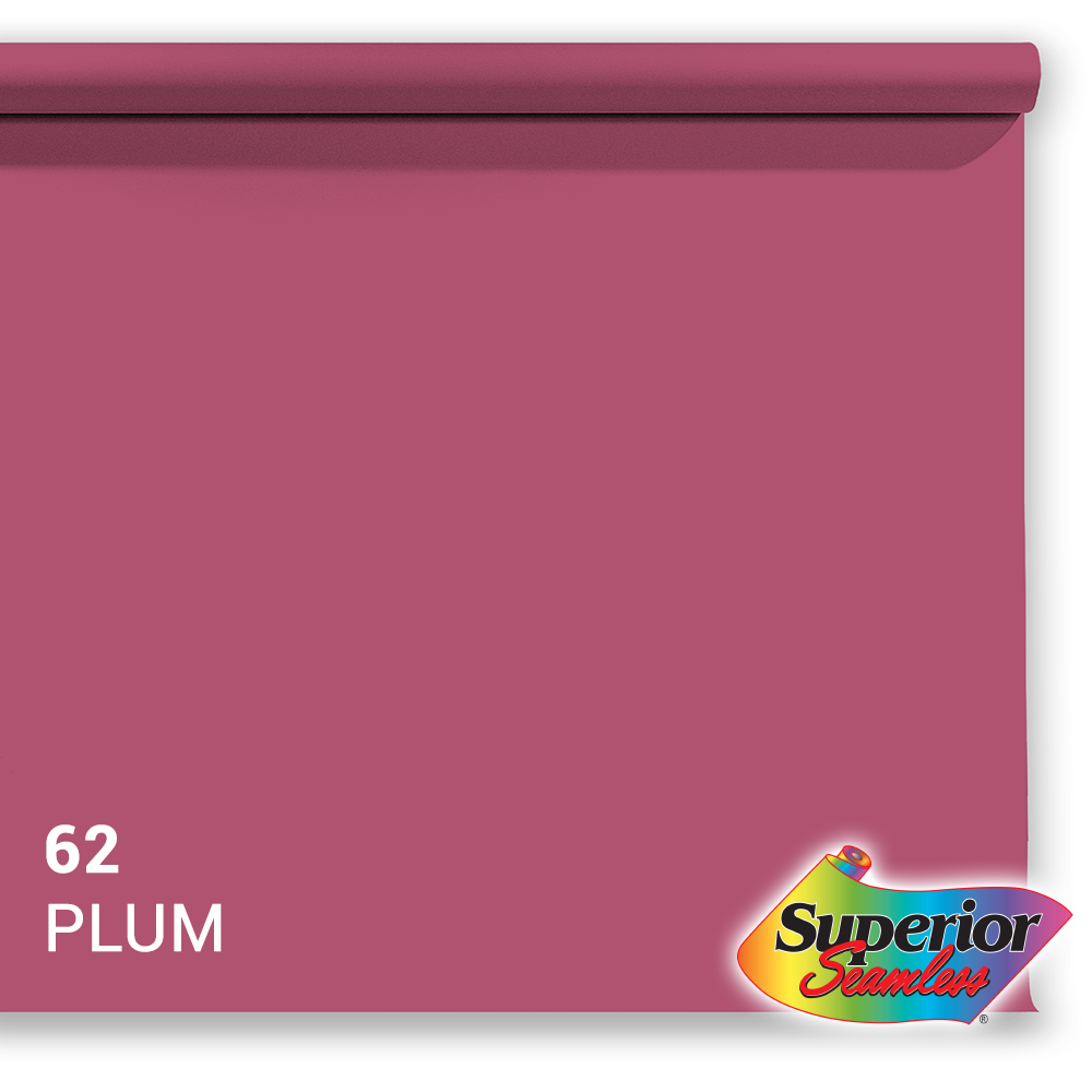 Superior achtergrondpapier 62 pruim 1,35 x 11m