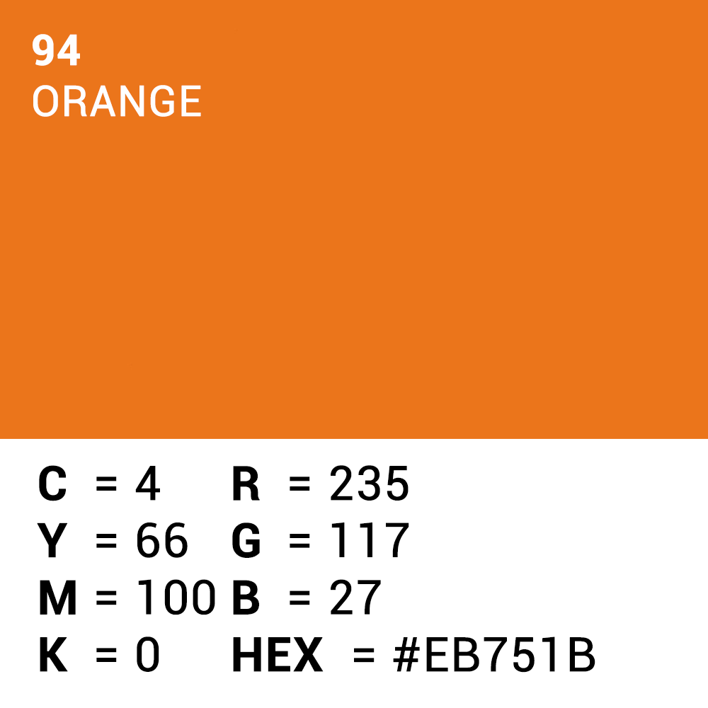 Superior achtergrondpapier 94 oranje 1,35 x 11m