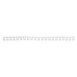 Gbc - draadrug 8mm us 21rings a4 zilver 100 stuks