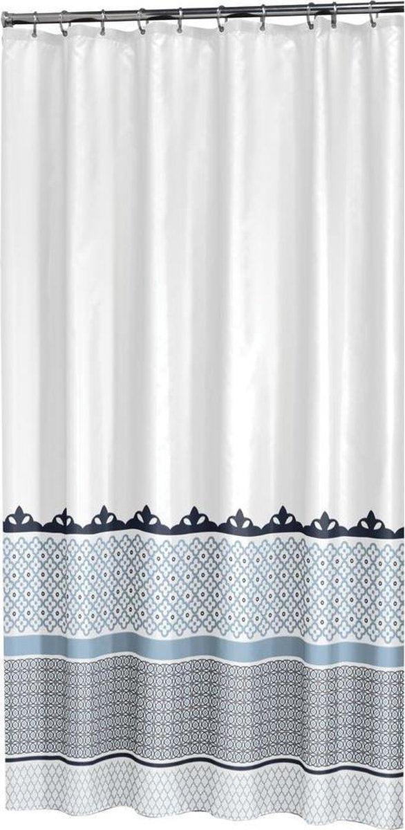 Sealskin marrakech douchegordijn 180x200 cm - polyester - blauw metallic