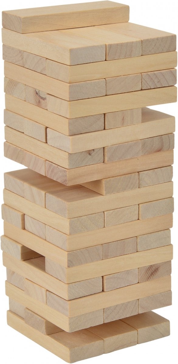 Eichhorn houten stapeltoren, 54dlg.