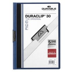 Klemmap durable a4 schuifklem blauw