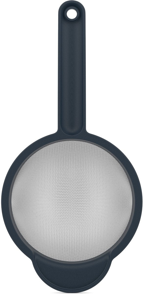 Mepal zeef chef it - 16.7 cm - met handig ophangoog - past in beslagkommen - hittebestendig tot 110°c - vaatwasmachinebestendig - bakspullen - navy