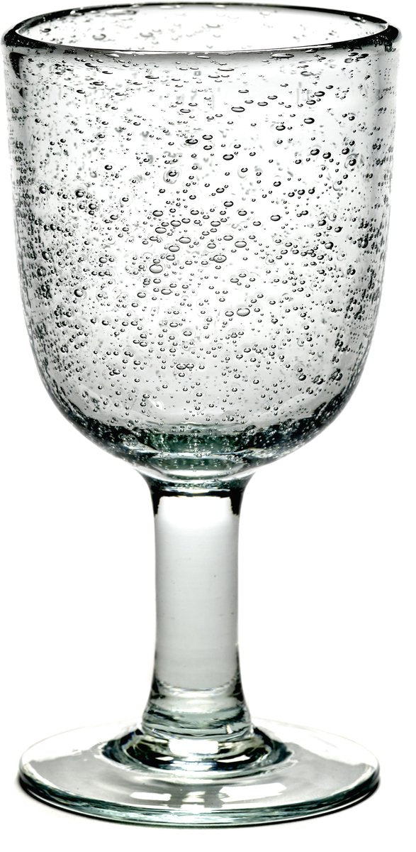 Serax - pascale naessens pure - witte wijnglas - transparant - 7 ø - 4 stuks