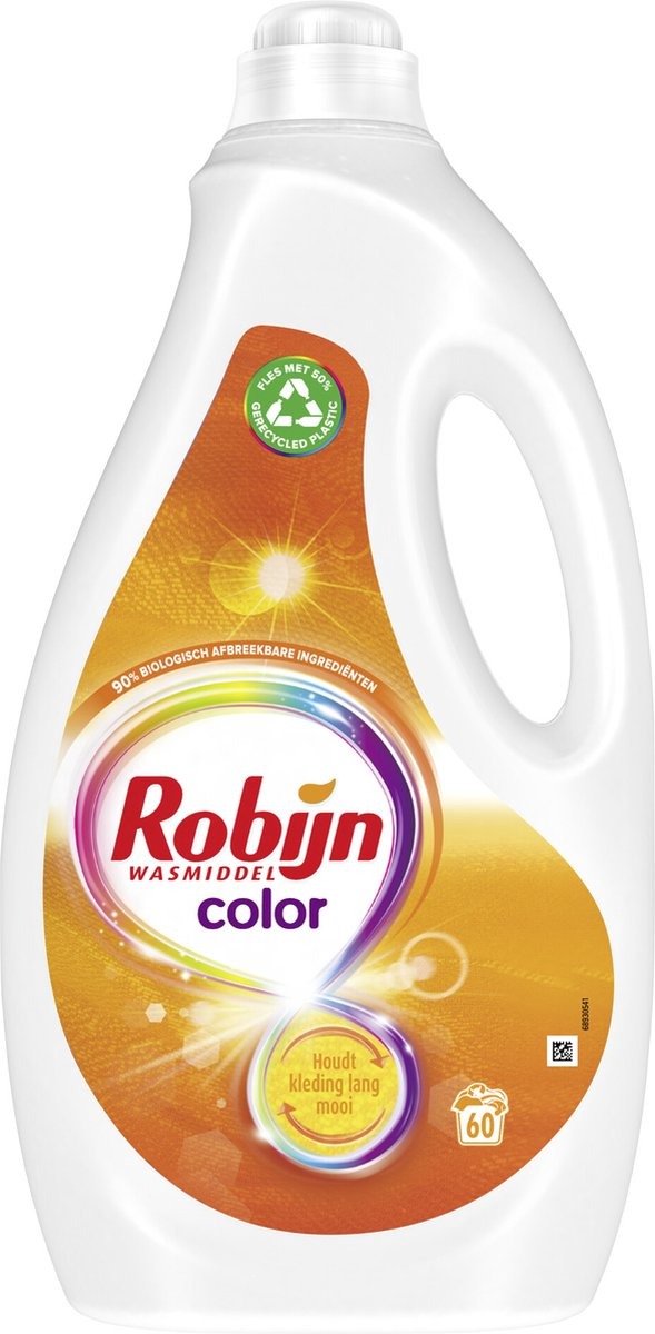 Robijn - vloeibaar wasmiddel - color - 60 wasbeurten