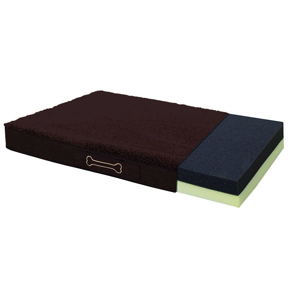 Zontuinmaatje orthopedisch hondenkussen 72x50x8cm donkerbruin