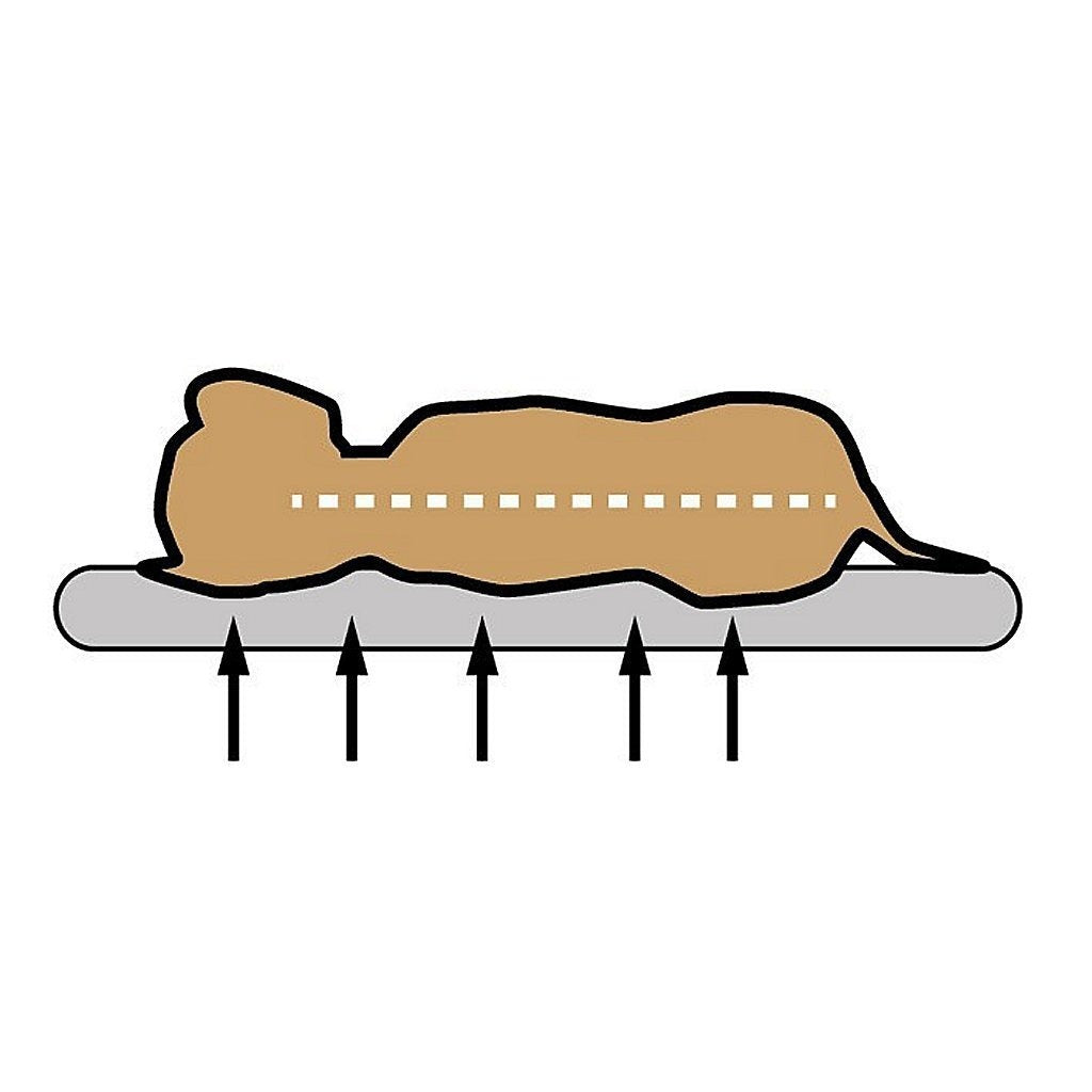 Zonnetuinmaatje orthopedisch hondenkussen 100x65x10cm beige gemeleerd