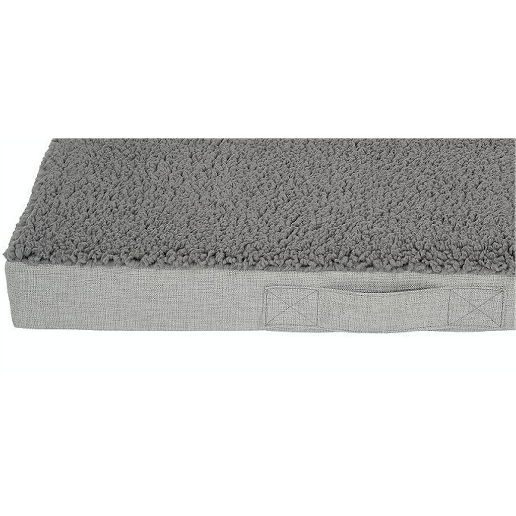 Zon tuinmaatje orthopedisch hondenkussen 120x72x10cm lichtgrijs gemeleerd