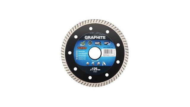 Grafiet diamantschijf 125x22x6,0x1,4mm turbo super dun mpa en13236