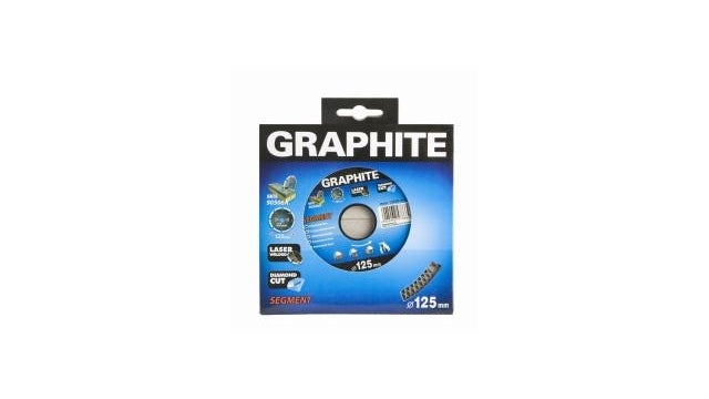 Grafiet diamantschijf 125x22x8,0x2,4mm, segment type x, gelaserd, harde materialen mpa en13236