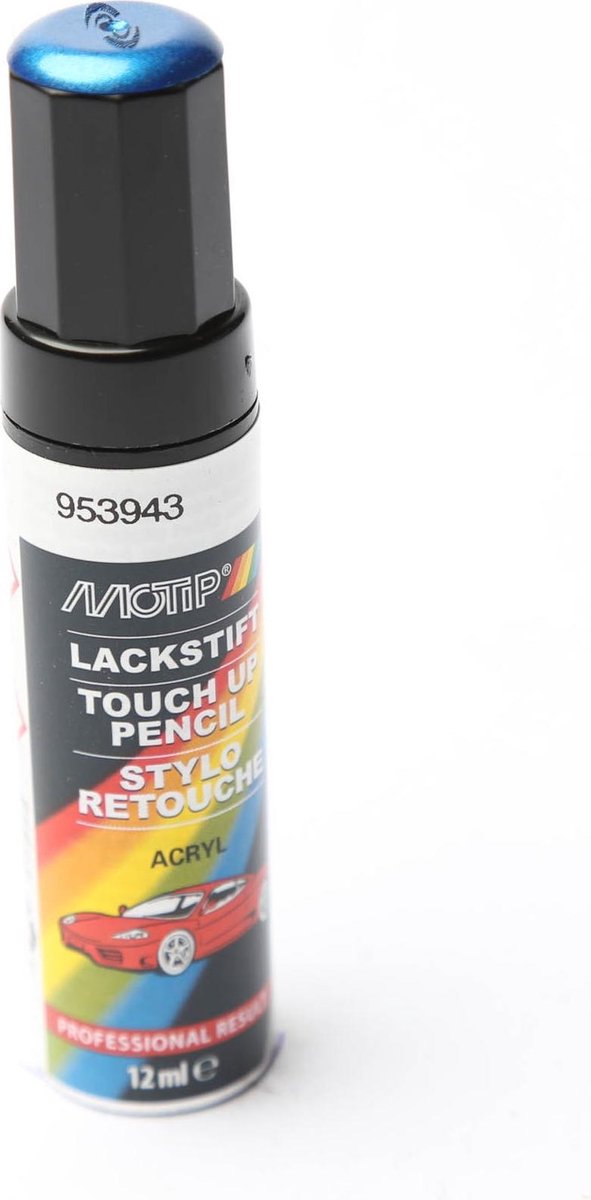 Motip 953943 - auto lakstift - blauw metallic - 12 ml